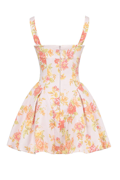 NANCY POPPY PRINT DRESS